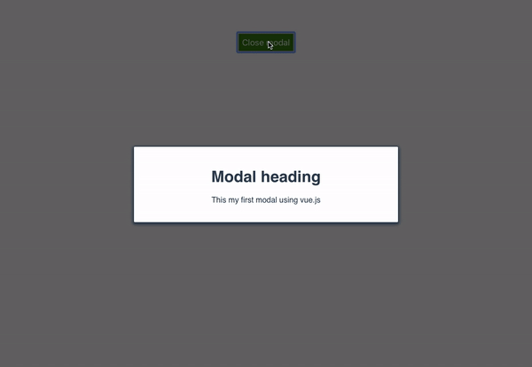 How to create a Modal Component with Vue.js Reactgo