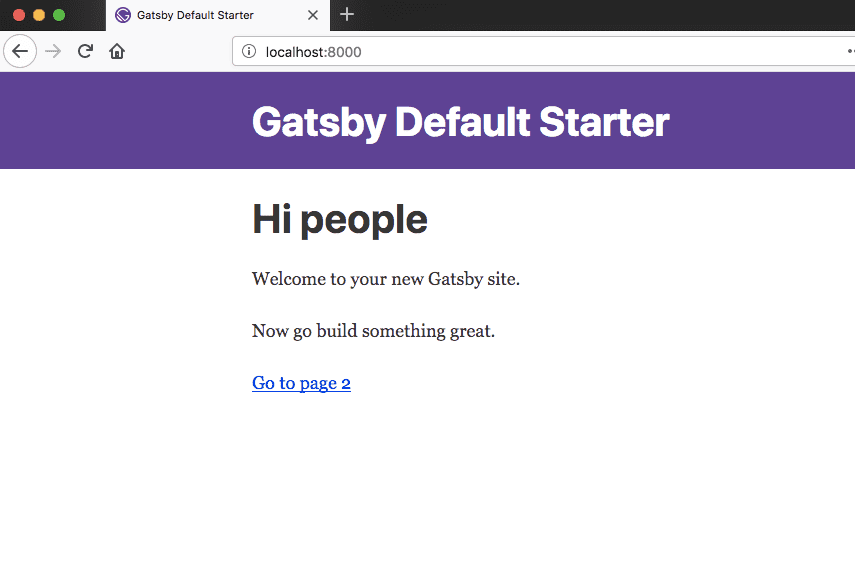 gatsby.js default