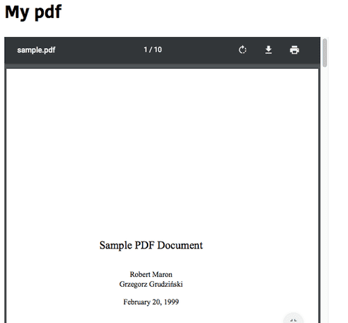 html embed pdf without download
