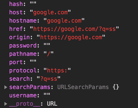 parsing-google-url in JavaScript