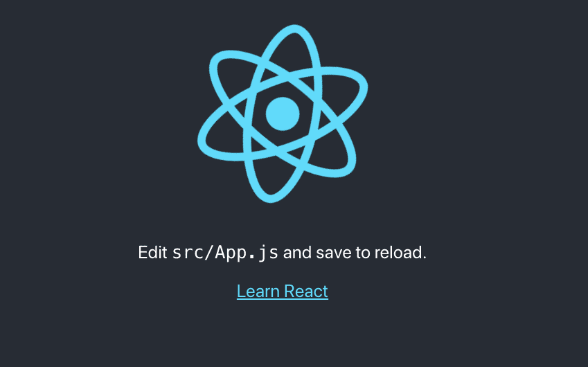 react app start