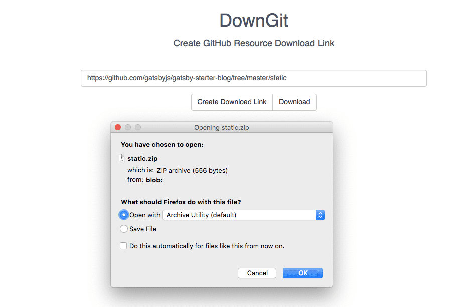 how to download a folder from github